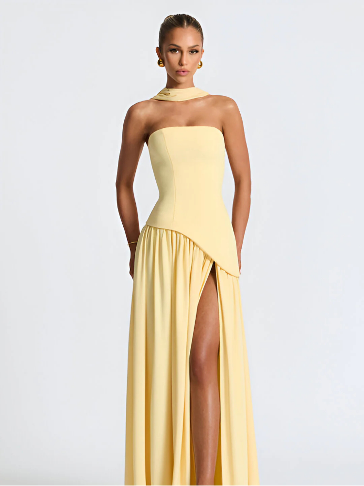 Madison Maxi Dress - Yellow
