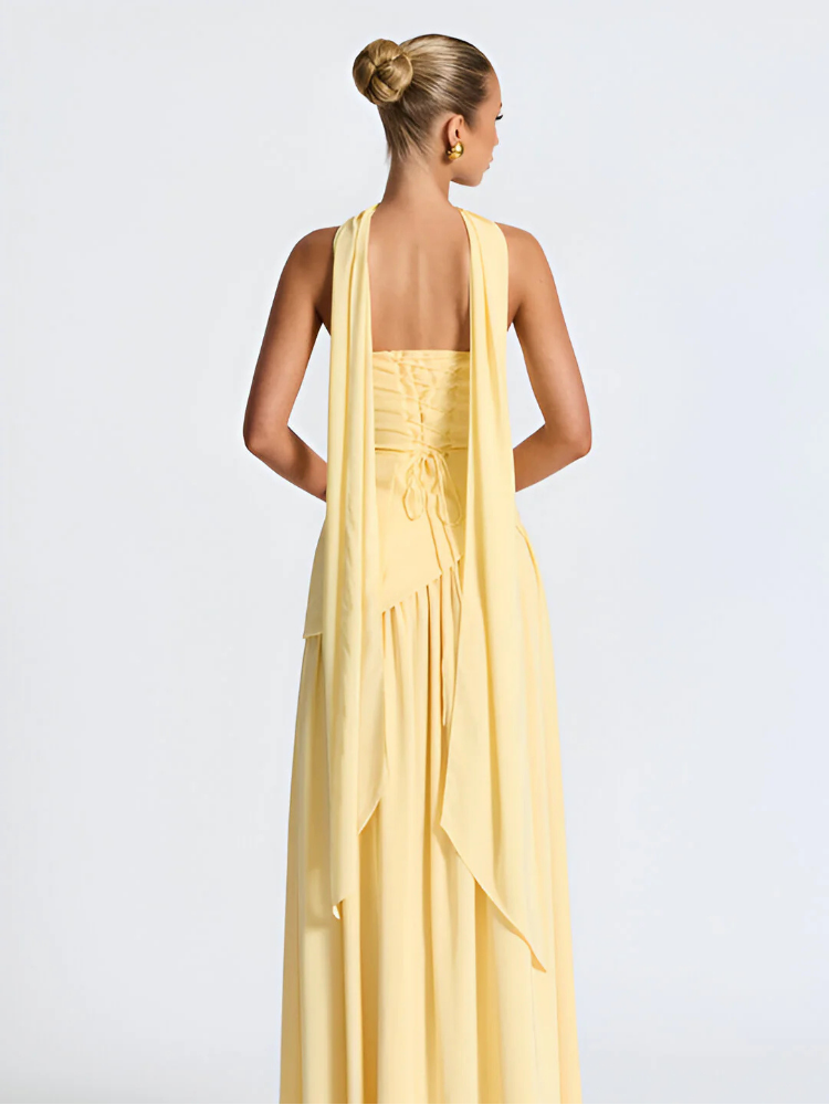 Madison Maxi Dress - Yellow