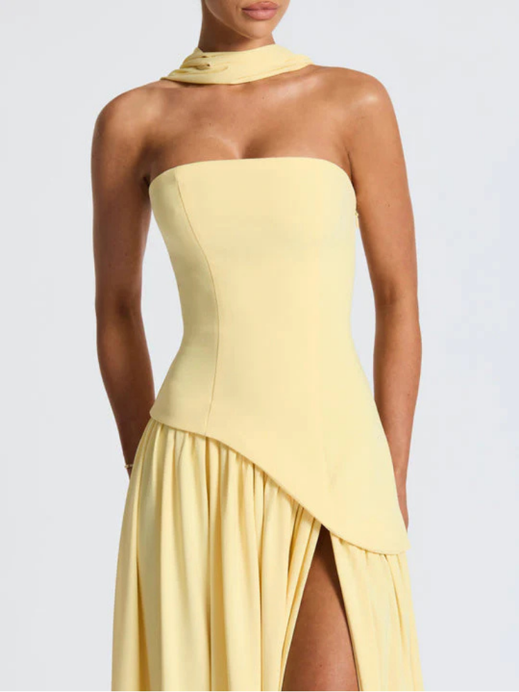 Madison Maxi Dress - Yellow