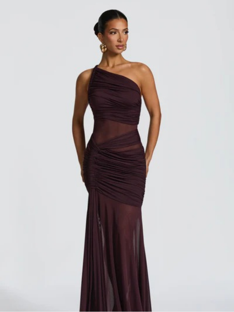 Addison Maxi Dress - Burgundy