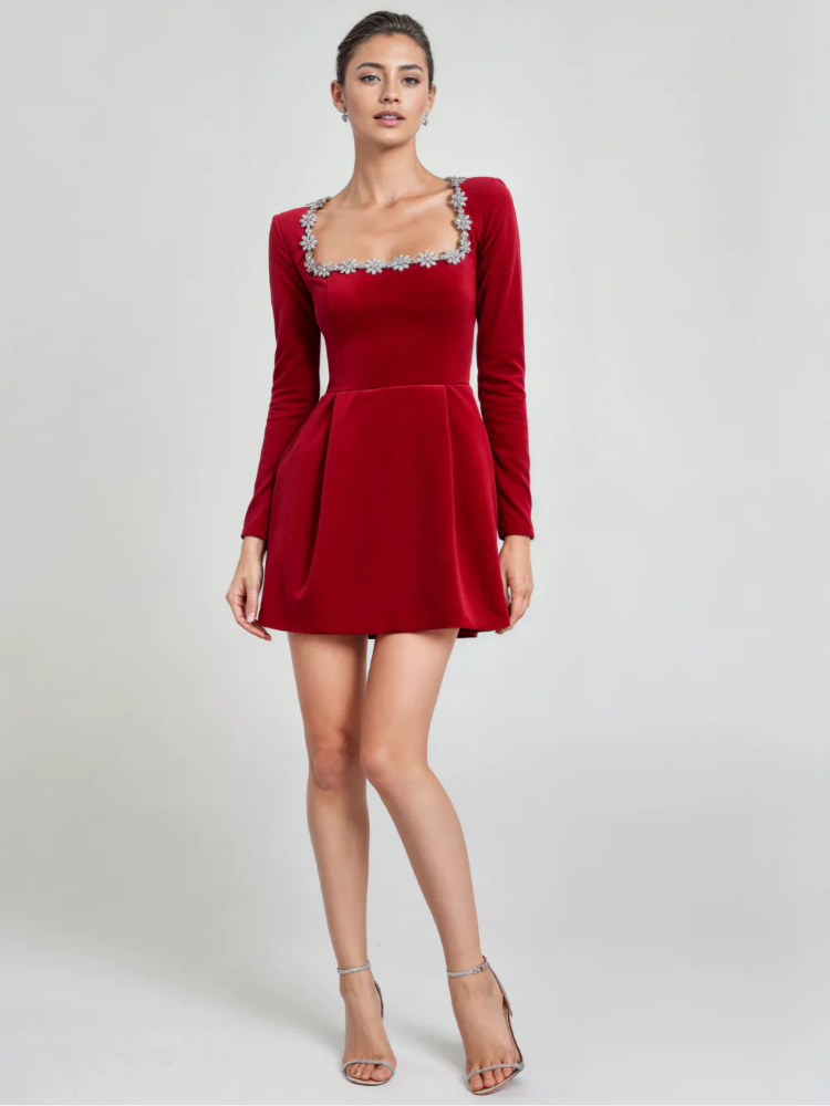 Whitney Mini Dress - Red