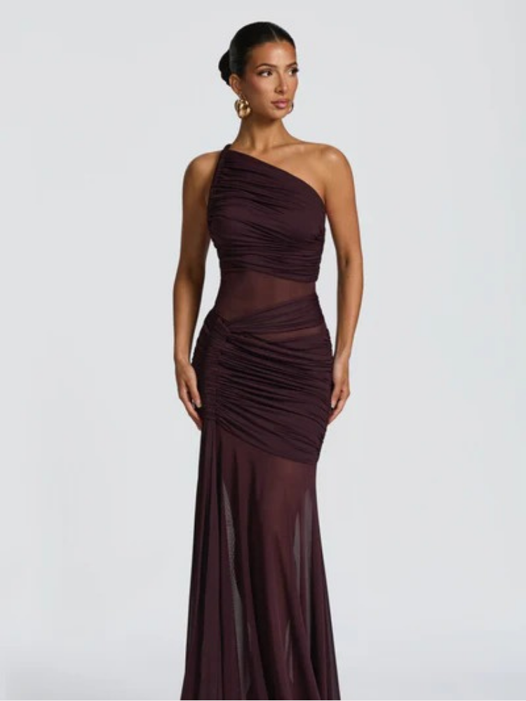 Addison Maxi Dress - Burgundy