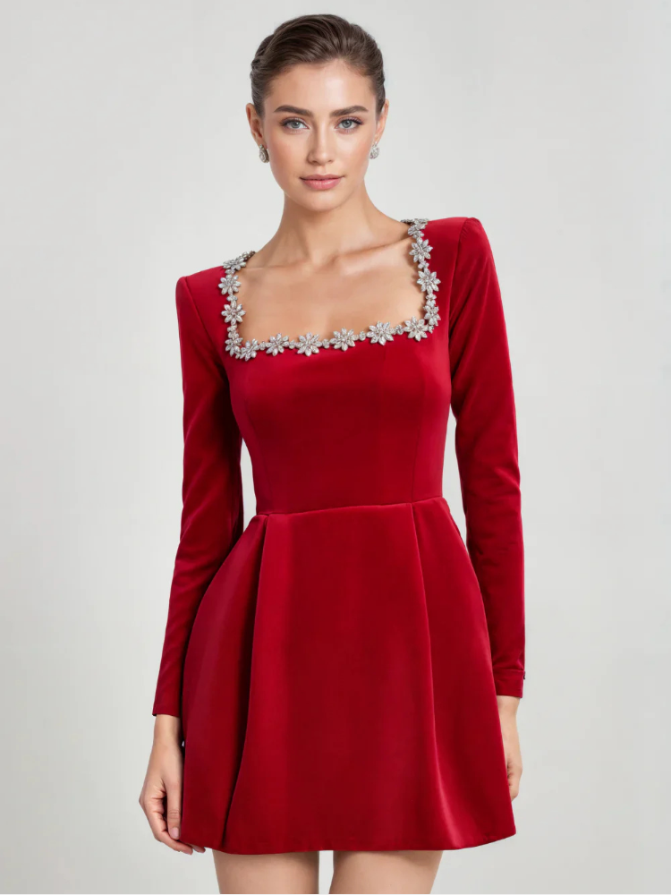 Whitney Mini Dress - Red