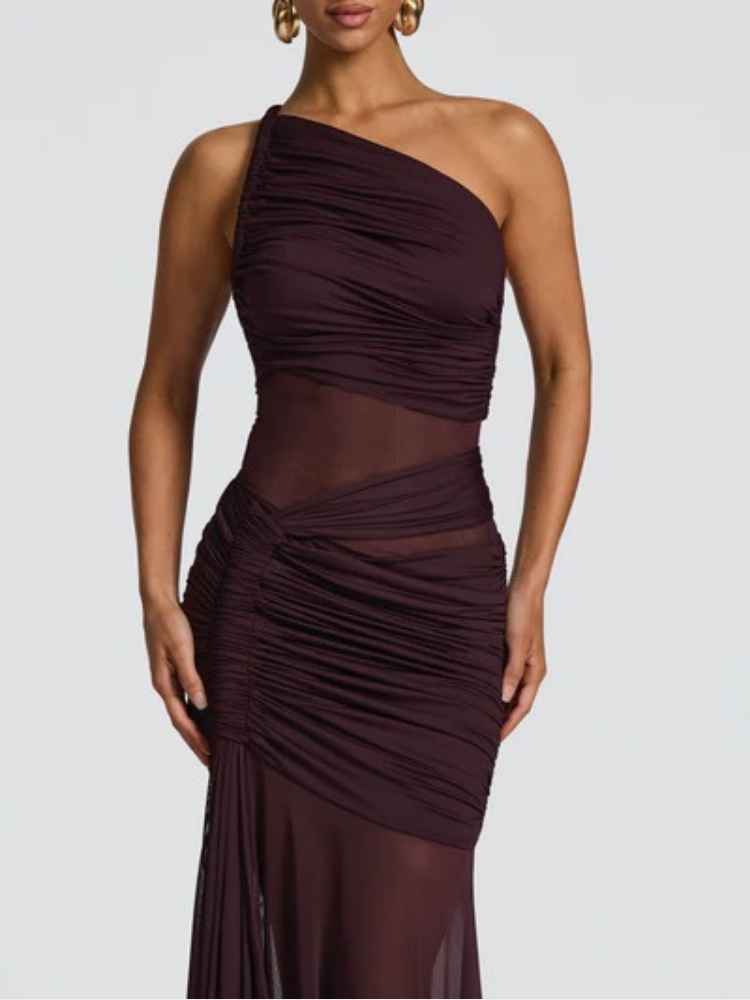 Addison Maxi Dress - Burgundy