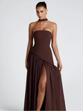 Madison Maxi Dress - Brown
